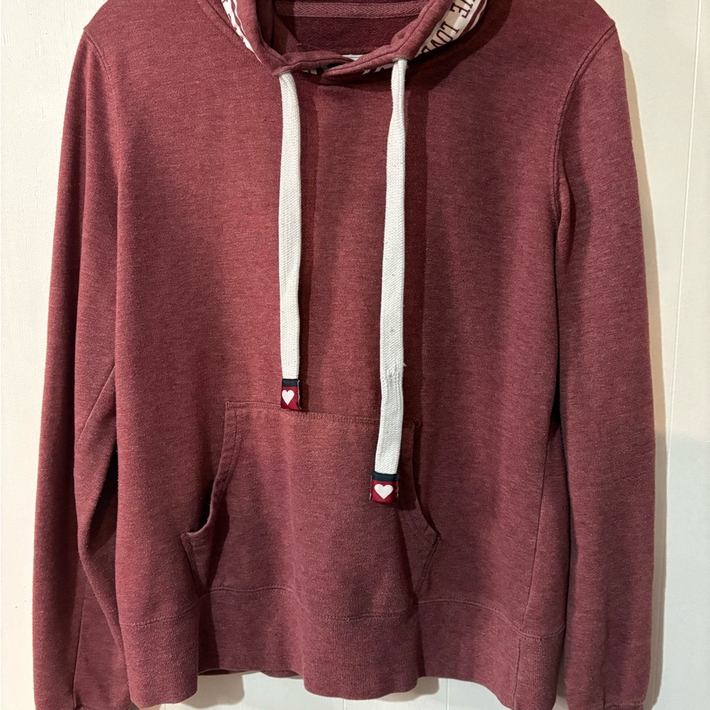 Reflex Burgundy hoodie sweatshirt.